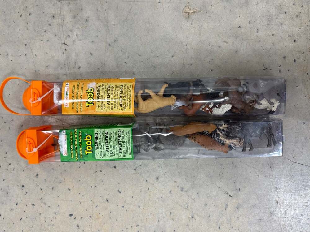 Safari Ltd Toob Mini Figure Sets: North American Wildlife and South African Anim